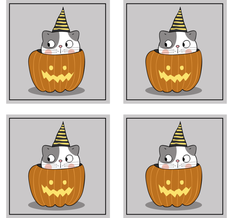 Posavasos Halloween gatito lindo - TenVinilo