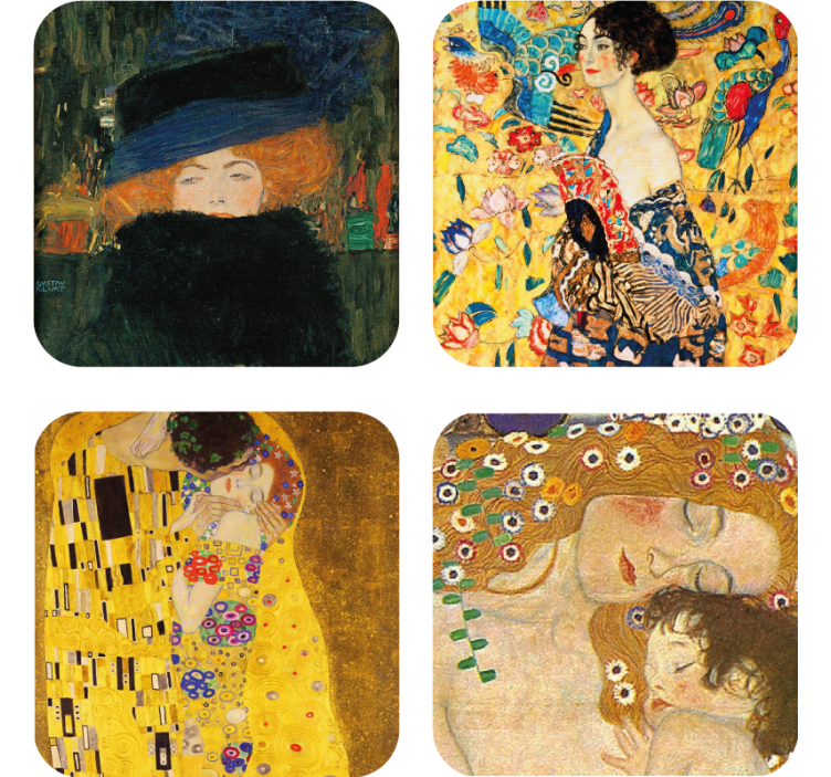 Obra de gustav klimt more posavasos - TenVinilo