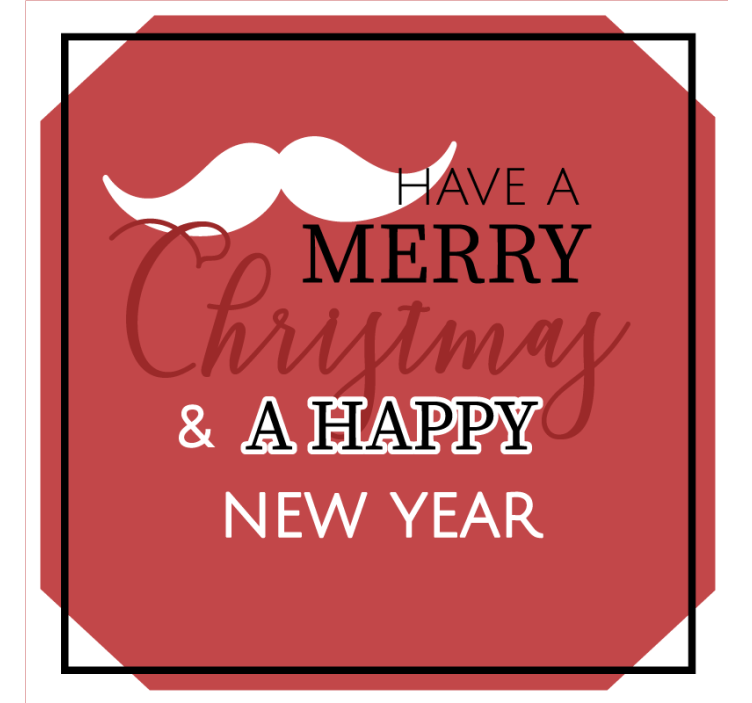 Portavasos navideño saludos festivos alegres - TenVinilo