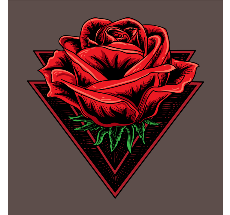 Posavasos moderno Rosa con doble triángulo - TenVinilo