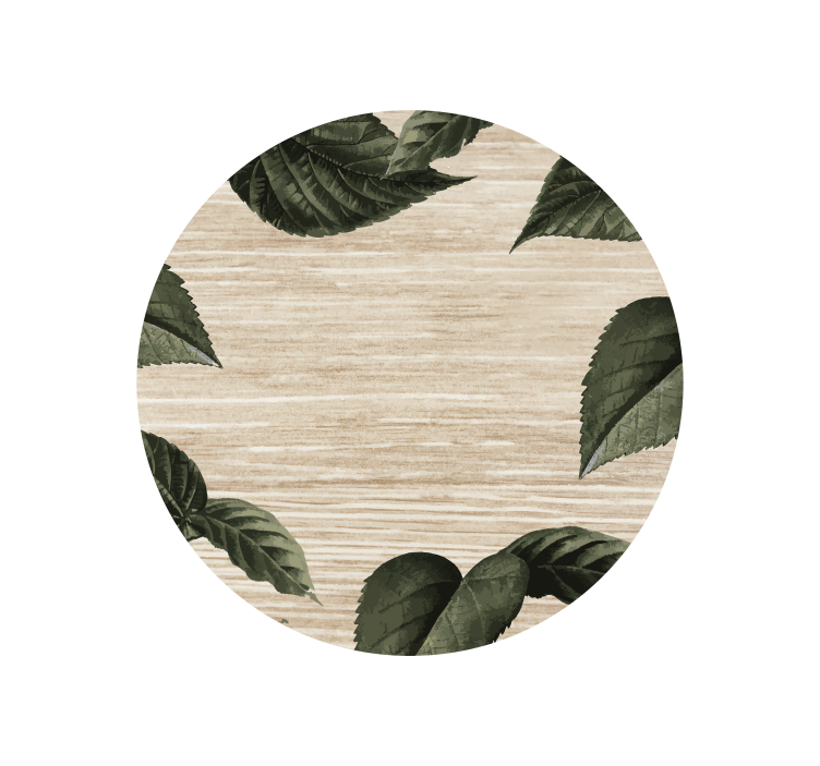 Portavasos diseño de hojas inspirado en la naturaleza - TenVinilo