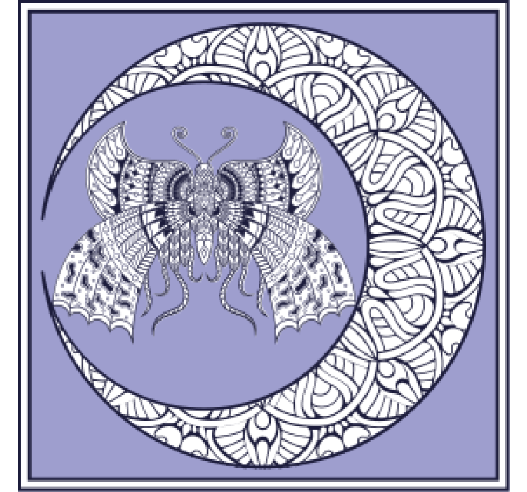 Portavasos frikis emblema de mariposa complejo - TenVinilo