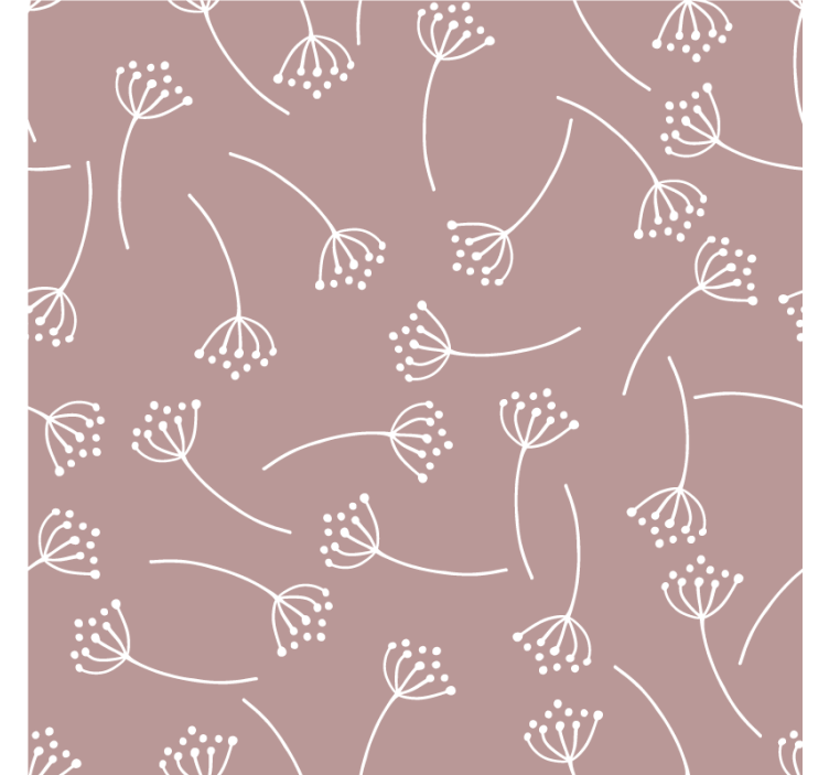 Portavasos motivo floral en línea - TenVinilo