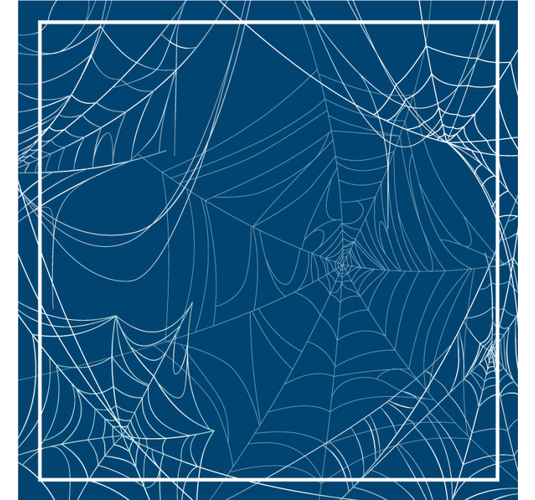 Posavasos Halloween Telaraña azul de halloween - TenVinilo