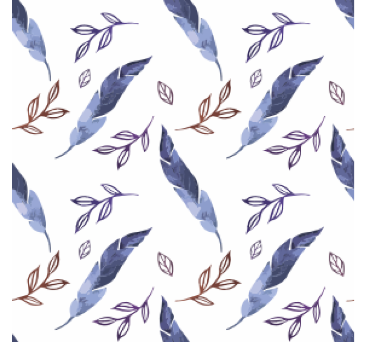 Portavasos patrones acuarelas de follaje - TenVinilo