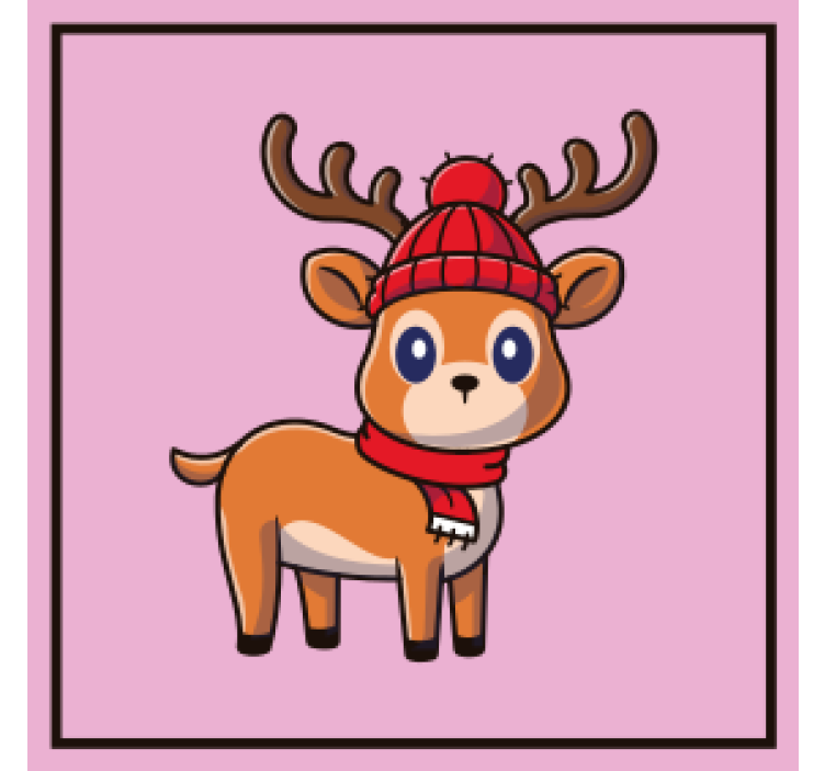 Portavasos halloween reno mono con bufanda - TenVinilo