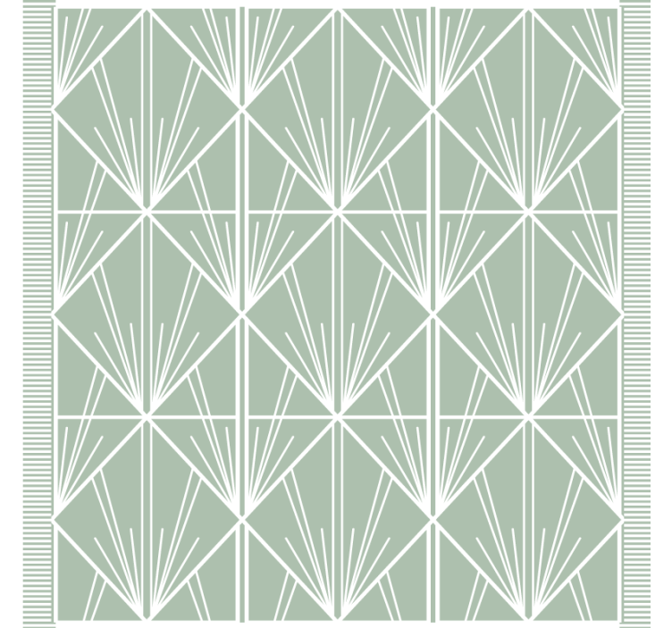 Portavasos patrón de hojas geométricas - TenVinilo