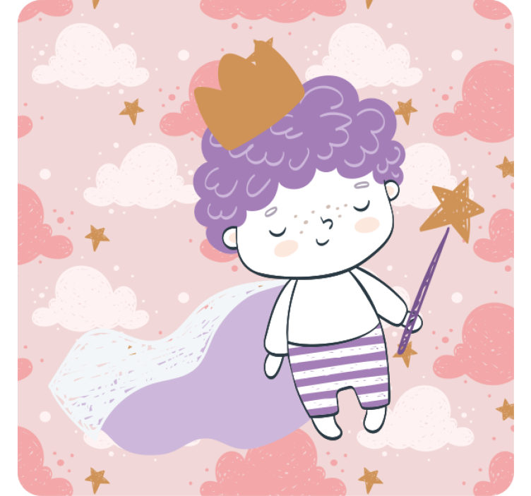 Posavasos vintage Principito mágico de los 80 con corona - TenVinilo