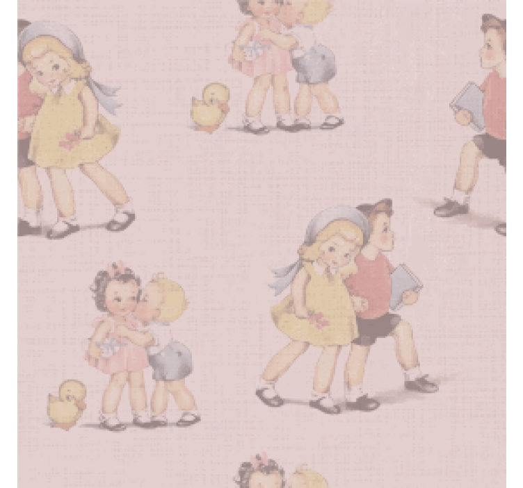 Portavasos vintage ilustraciones infantiles divertidas - TenVinilo