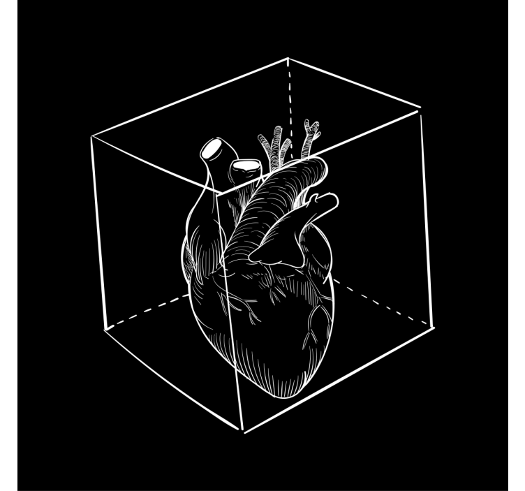 Portavasos frikis corazón en cubo 3d - TenVinilo
