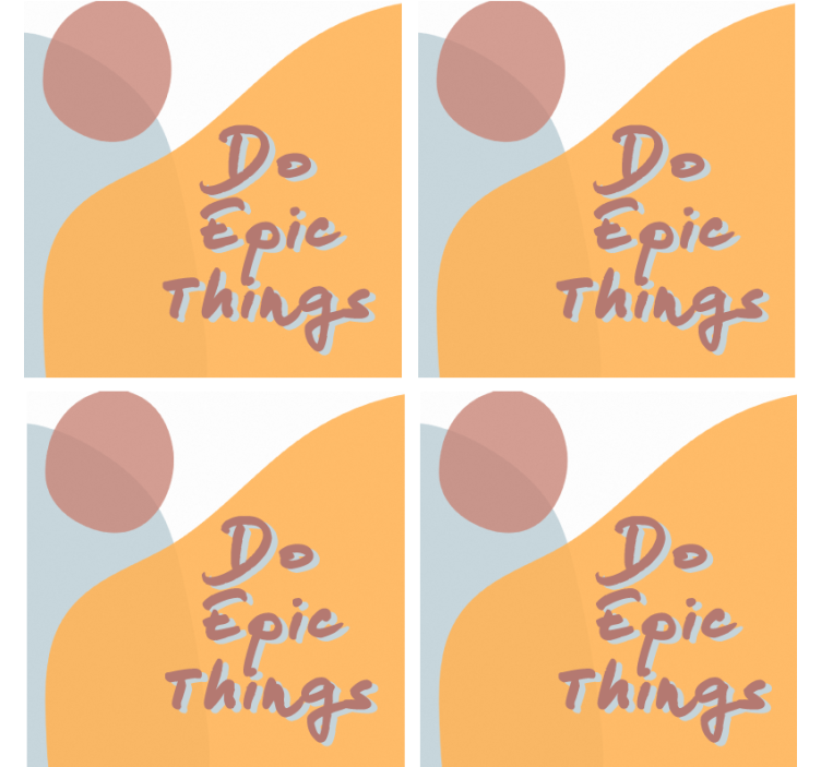 Portavasos con frases diseño de mensaje inspirador - TenVinilo