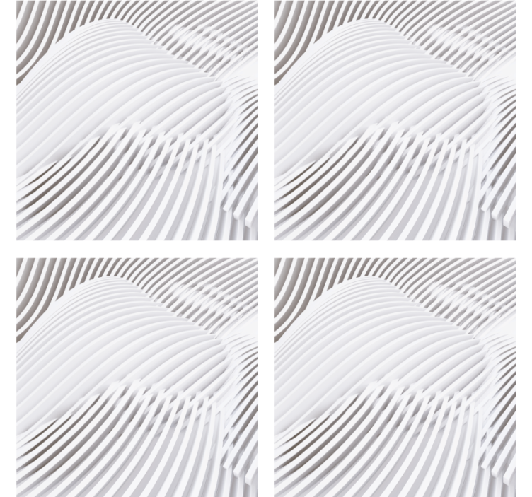 Portavasos superficie ondulada en capas - TenVinilo