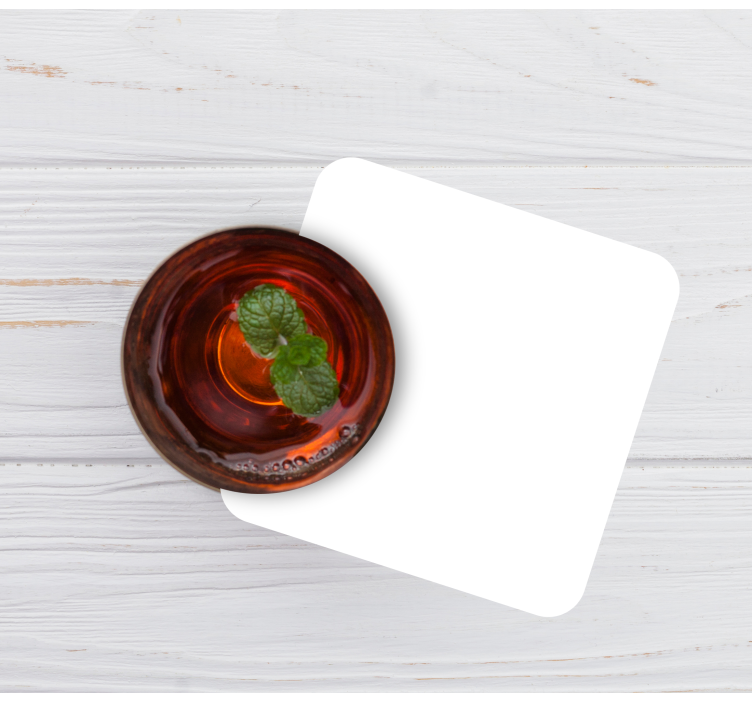 Portavasos blanco monocolor - TenVinilo