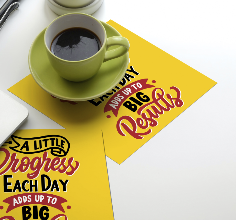 Posavasos con frases cita de motivación - TenVinilo