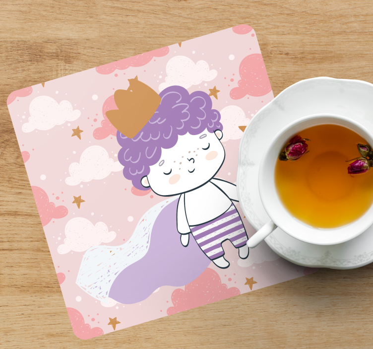 Posavasos vintage Principito mágico de los 80 con corona - TenVinilo