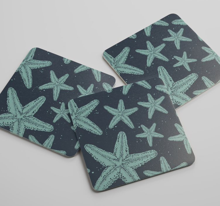 Posavasos vida marina estrellas de mar - TenVinilo