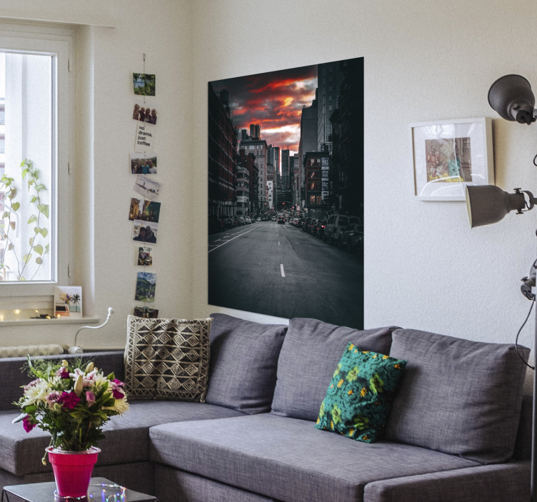 Cartel de la calle de la ciudad de nueva york - TenVinilo