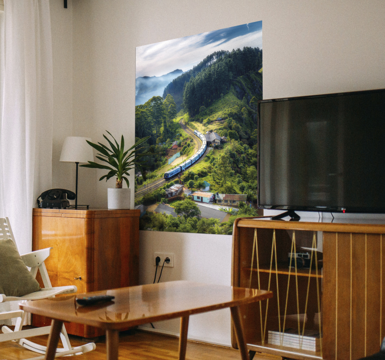 Cartel del tren del paisaje del paisaje - TenVinilo