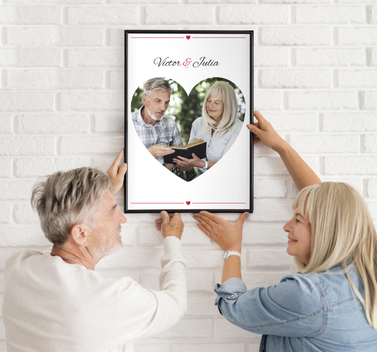 Poster personalizable abuelos - TenVinilo