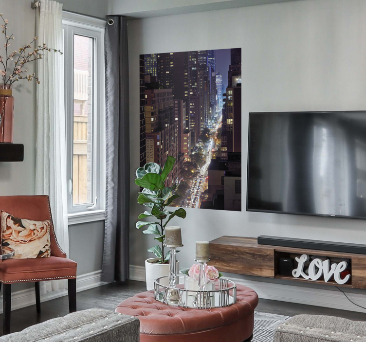 Cartel de edificios de la ciudad de nueva york - TenVinilo