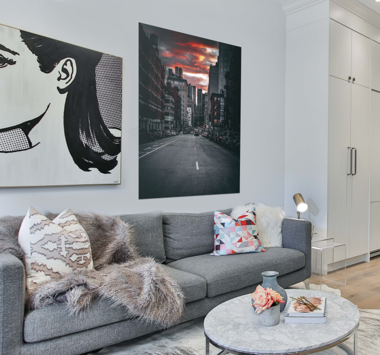 Cartel de la calle de la ciudad de nueva york - TenVinilo