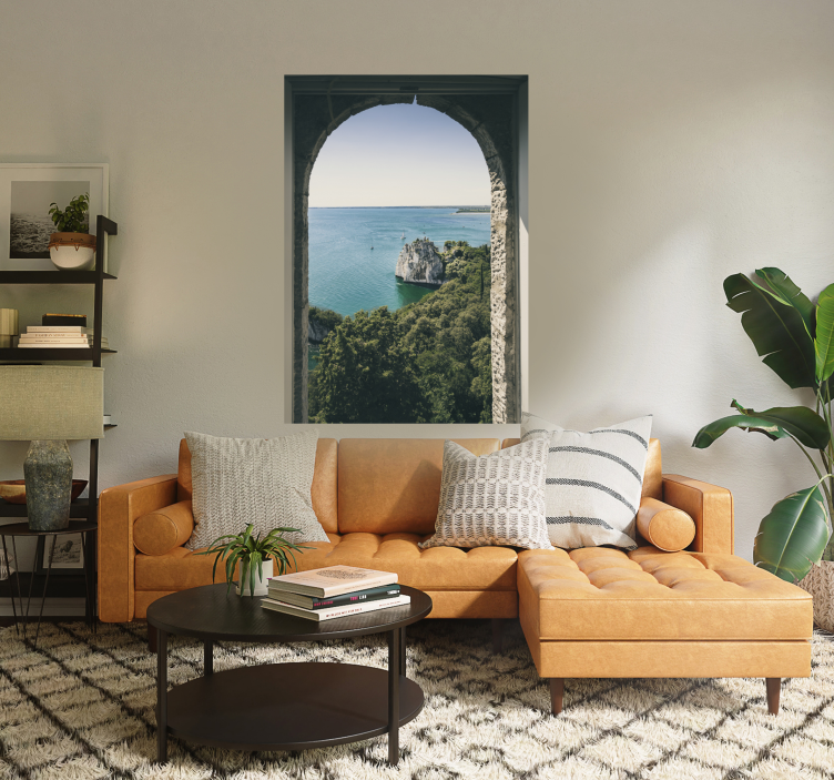 Cartel de vistas al mar del paisaje - TenVinilo