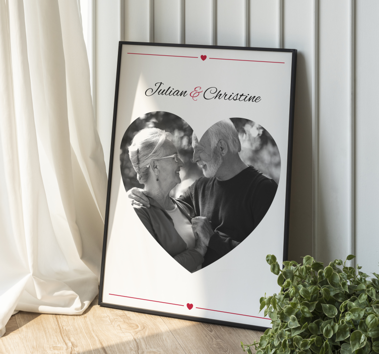 Poster personalizable abuelos - TenVinilo
