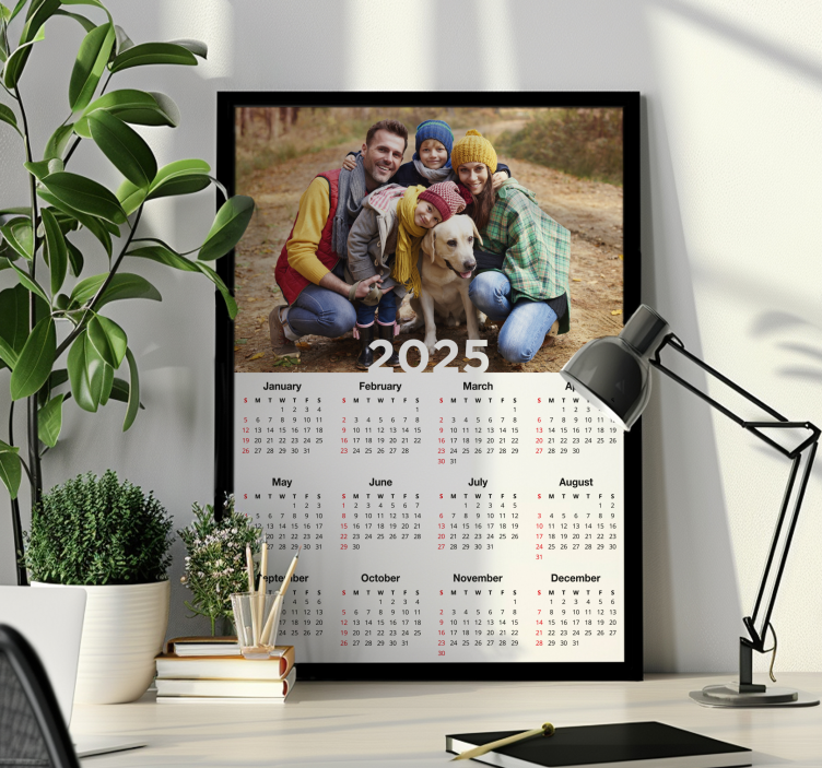 Poster personalizable calendario 2025 - TenVinilo