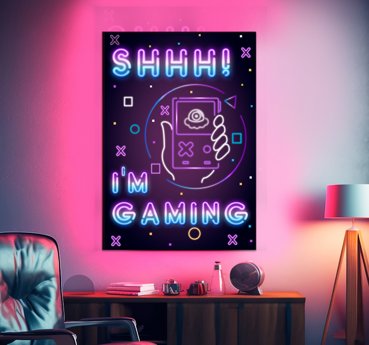 Poster videojuego i am gaming - TenVinilo