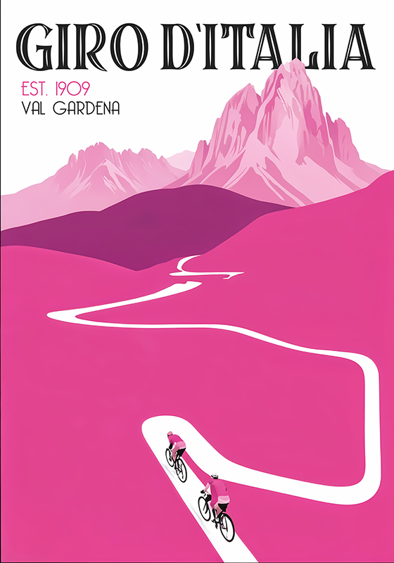 Poster ciclismo val gardena - TenVinilo