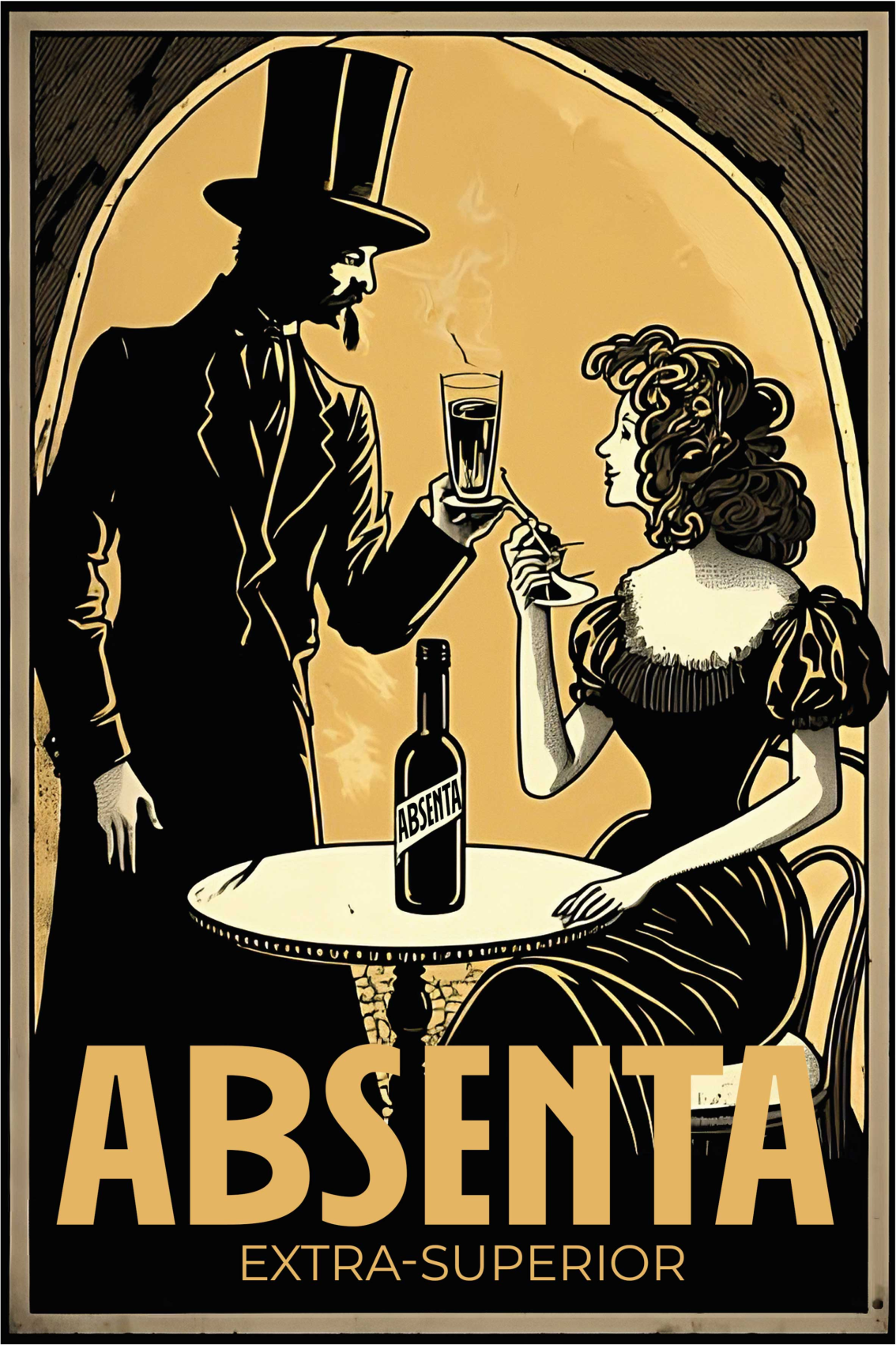 Poster cocina licor absenta - TenVinilo