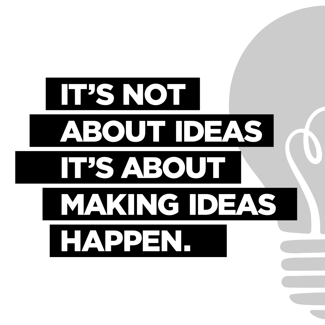 Poster oficina sobre ideas inspiradoras - TenVinilo