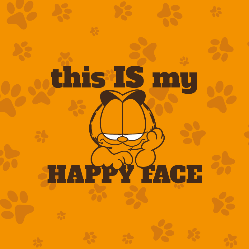 Poster habitación juvenil esta es mi cara feliz - TenVinilo