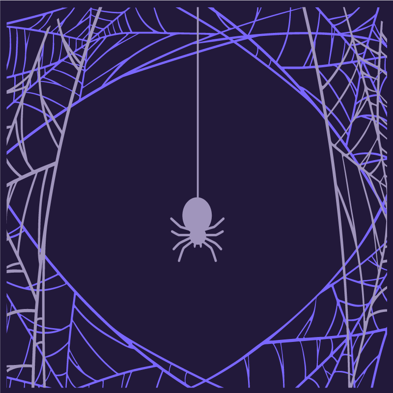 Poster habitación juvenil telaraña en foco - TenVinilo