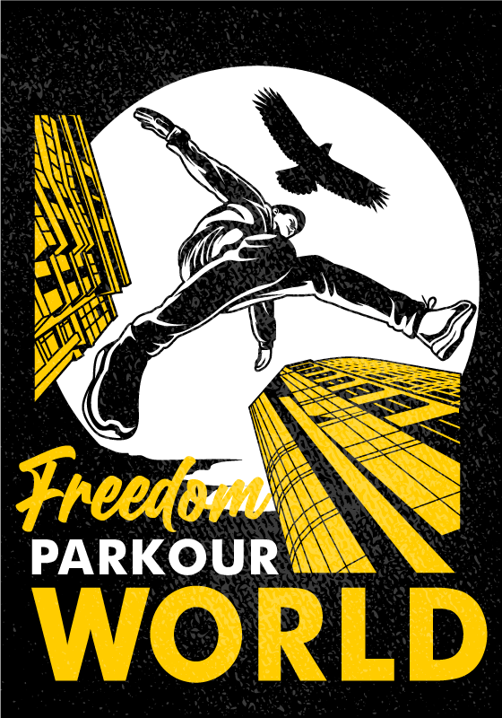 Poster deporte parkour mundo - TenVinilo