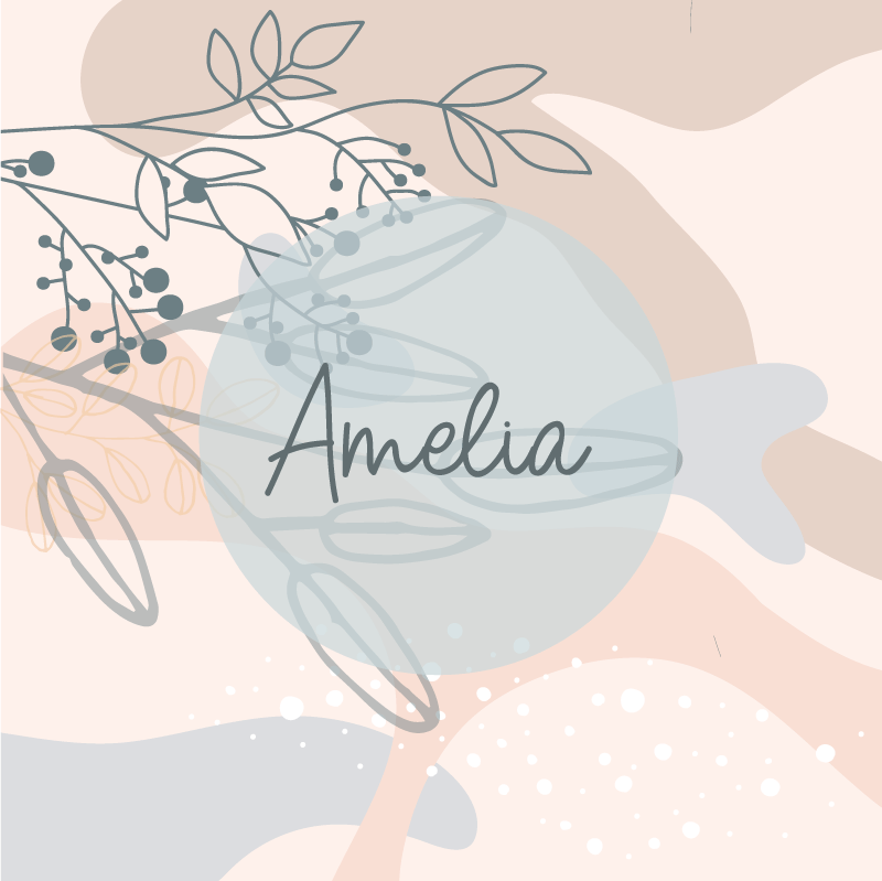 Poster personalizable de amelia - TenVinilo
