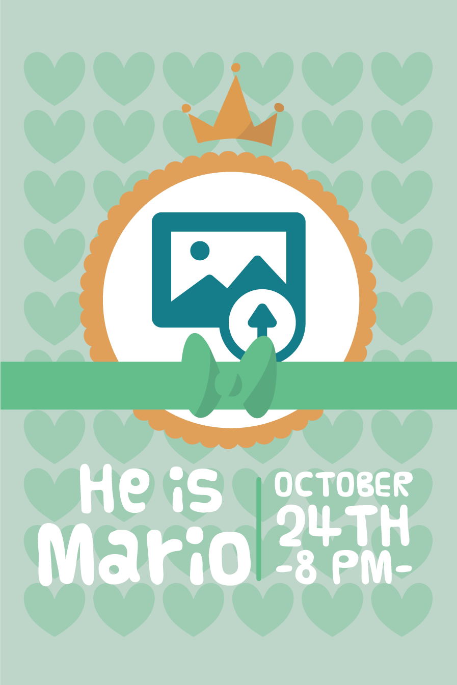 Poster personalizable Él es mario - TenVinilo