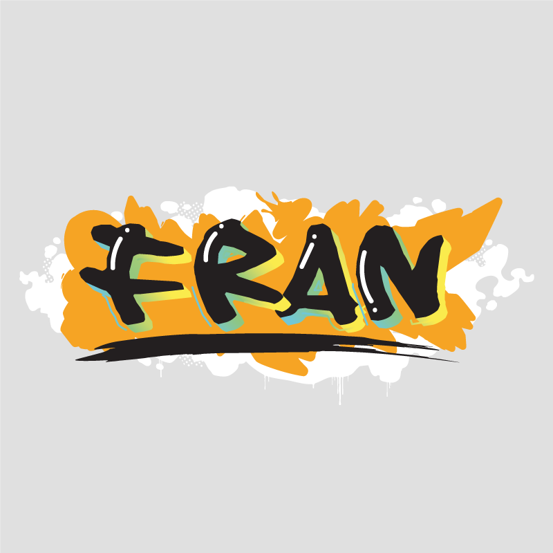 Poster personalizable estilo de letras negras - TenVinilo