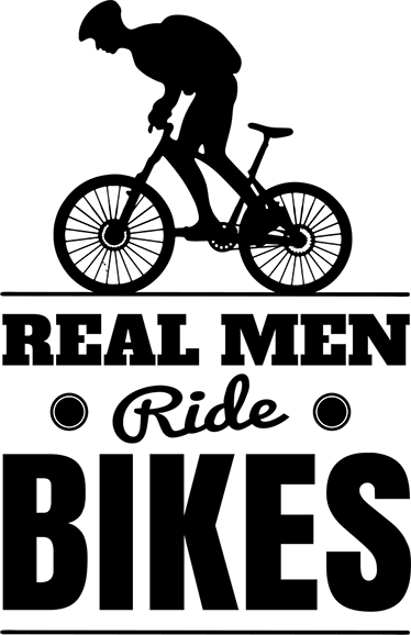 Poster ciclismo los hombres de verdad montan en bici - TenVinilo