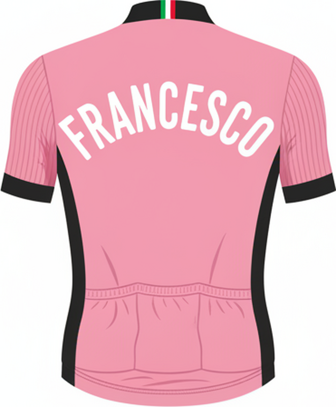 Poster ciclismo maillot rosa - TenVinilo