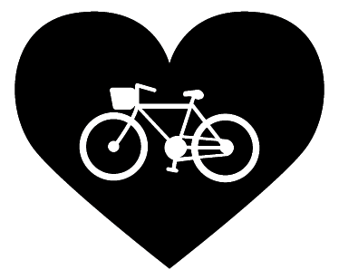 Poster ciclismo pegatina i love bikes - TenVinilo