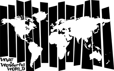 Poster mapamundi vinilo mapa del mundo vintage - TenVinilo