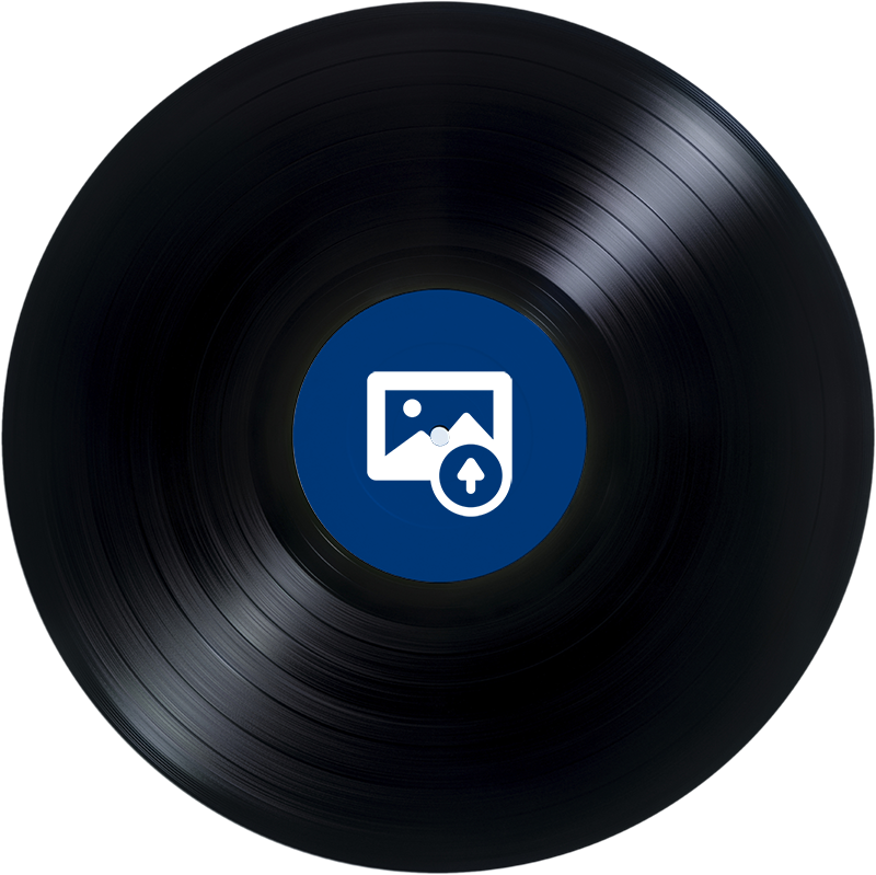 Poster musicales adhesivos discos vinilo personalizados - TenVinilo