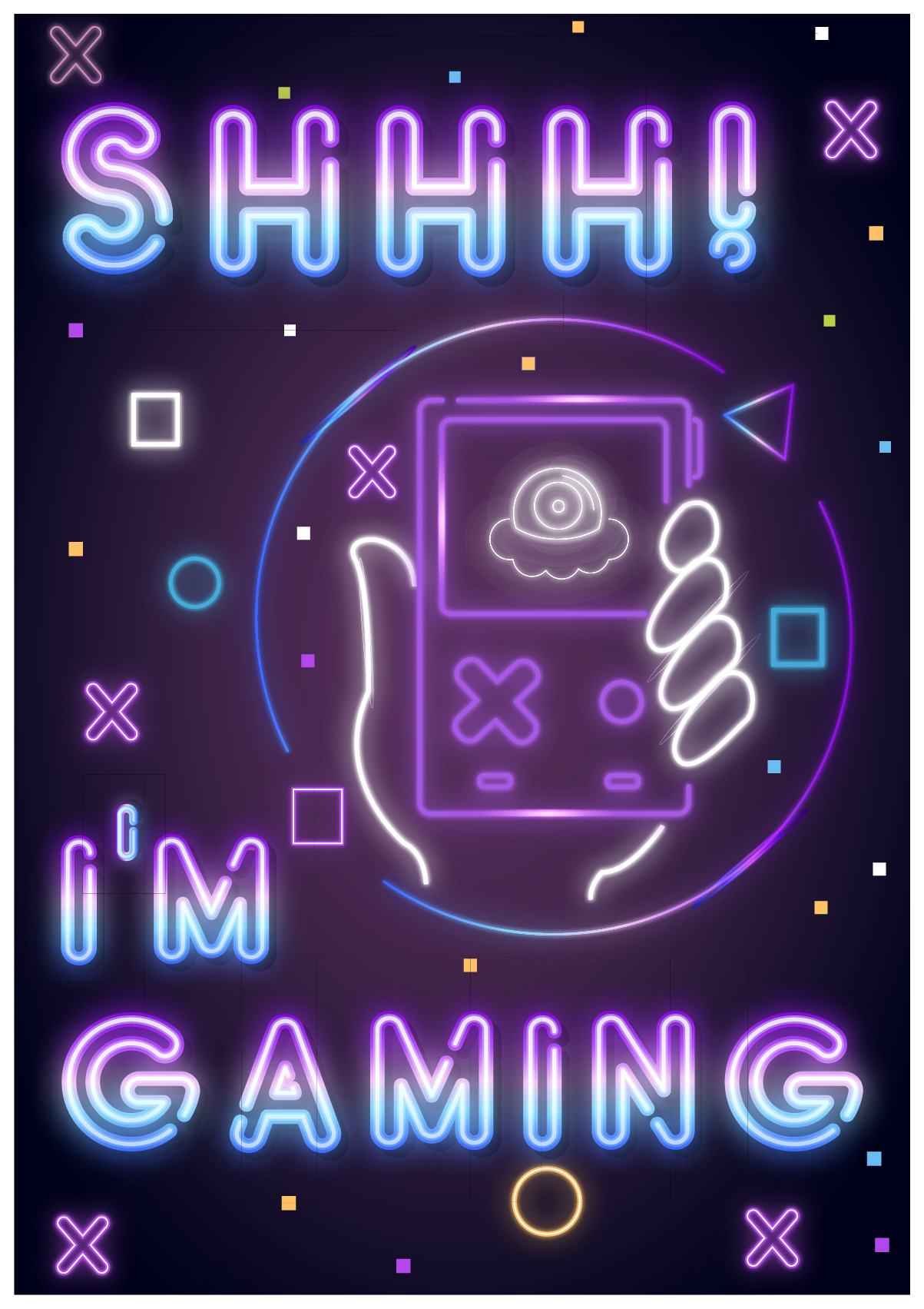 Poster videojuego yo juego - TenVinilo