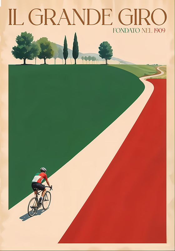 Poster ciclismo el gran giro - TenVinilo