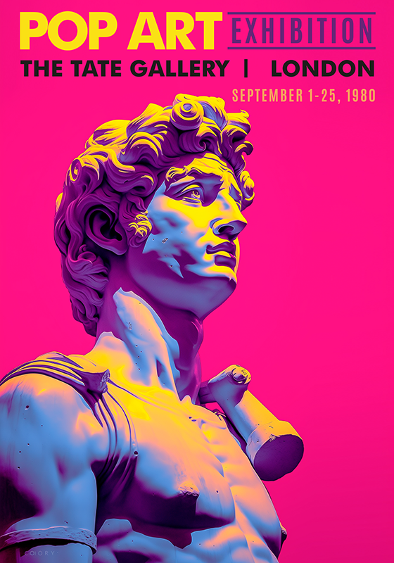 Poster arte exposición de pop art - TenVinilo