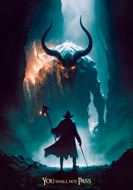 Cartel de la película no pasarás - TenVinilo