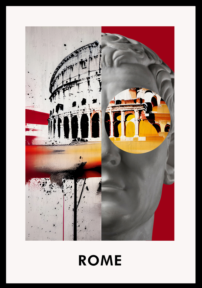 Poster salón universidad de Roma - TenVinilo