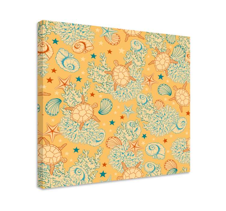 Cuadro de marineros con diseño de tortugas marinas - TenVinilo