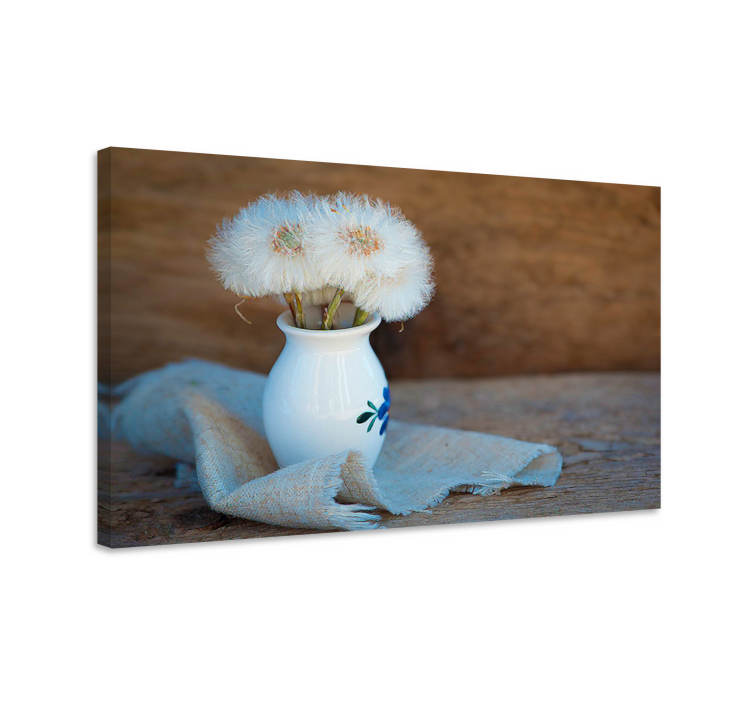 Cuadro de flores ramo de diente de león - TenVinilo